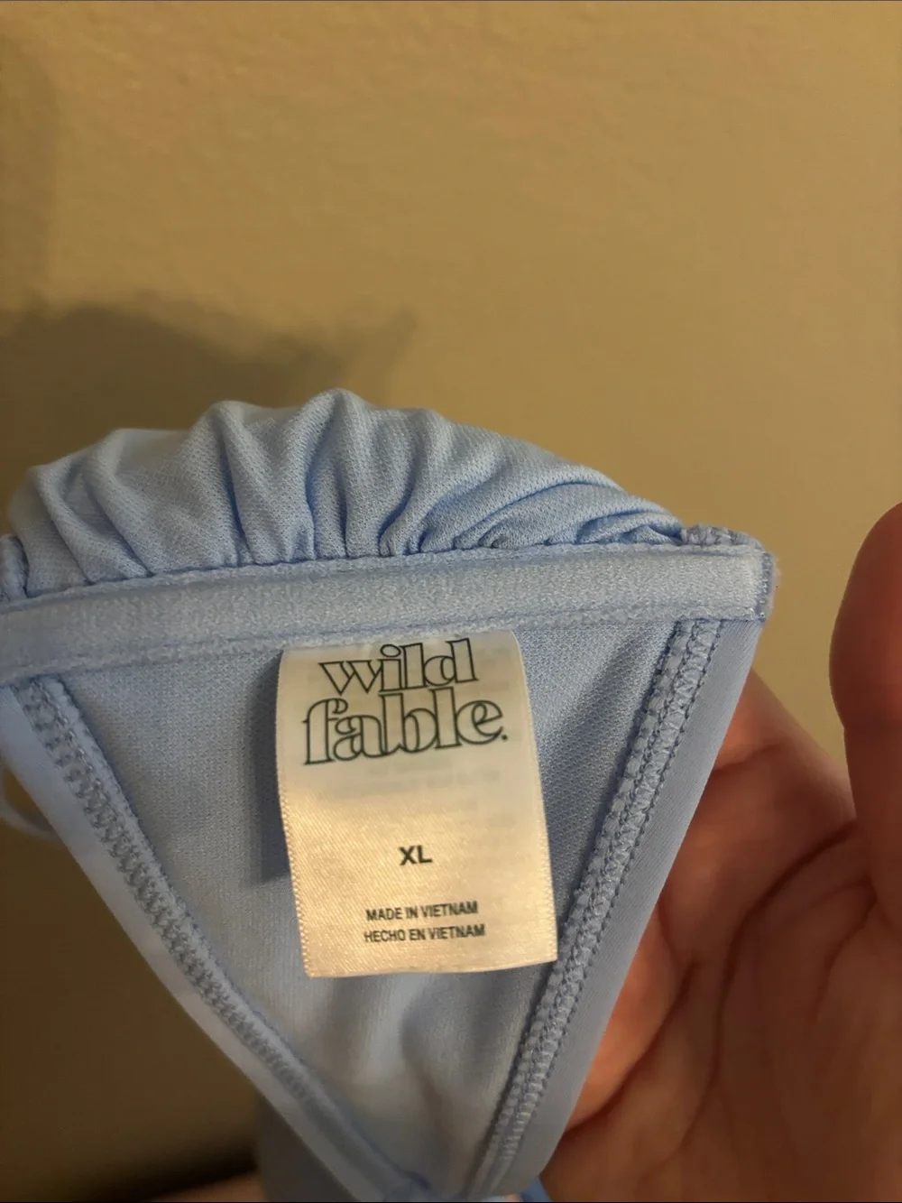 wild fable Light Blue Smocked Bikini Top